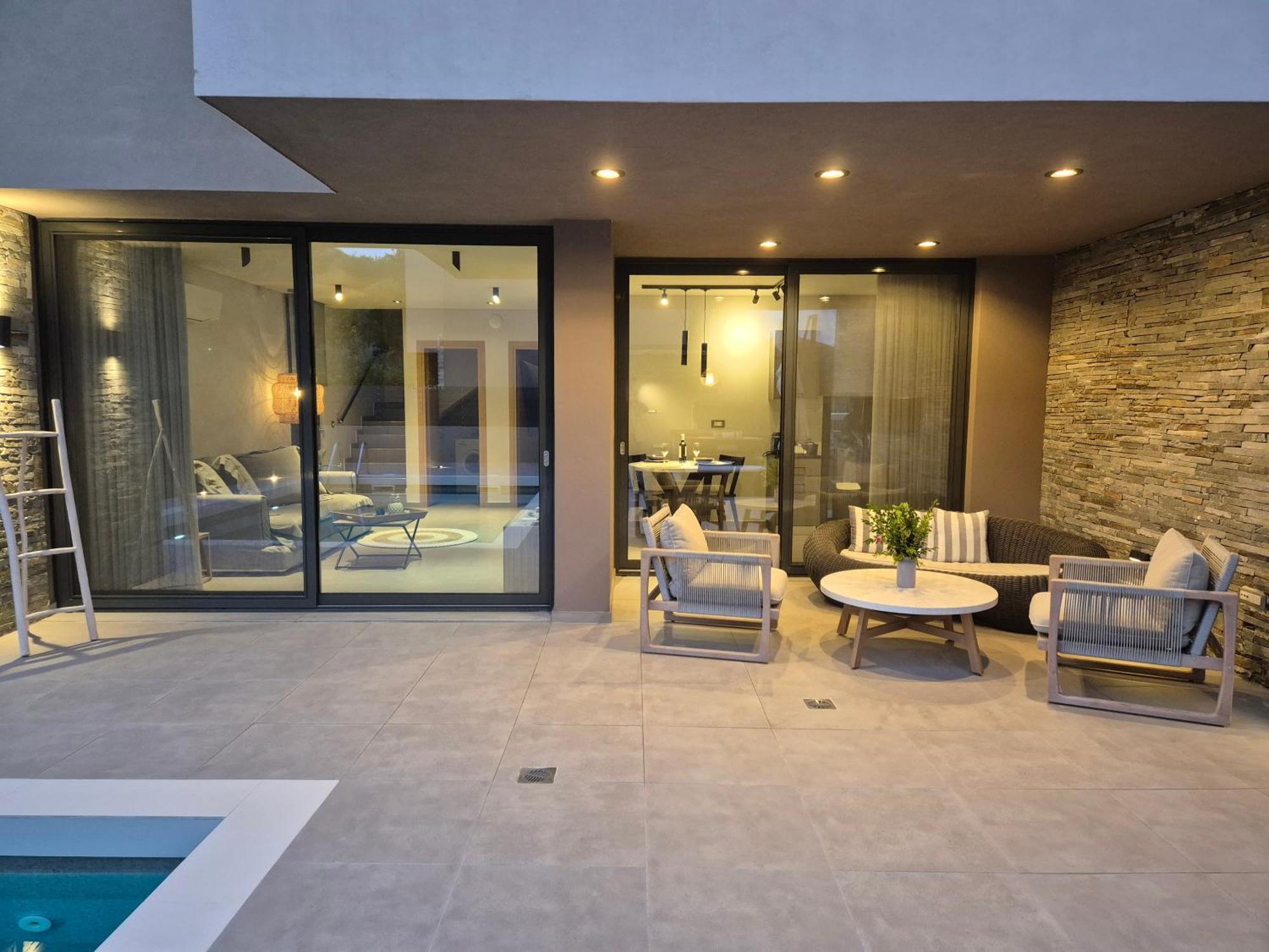 Aguacate Glafki With Heated Private Swimming Pool Villa Tsiliví Eksteriør bilde