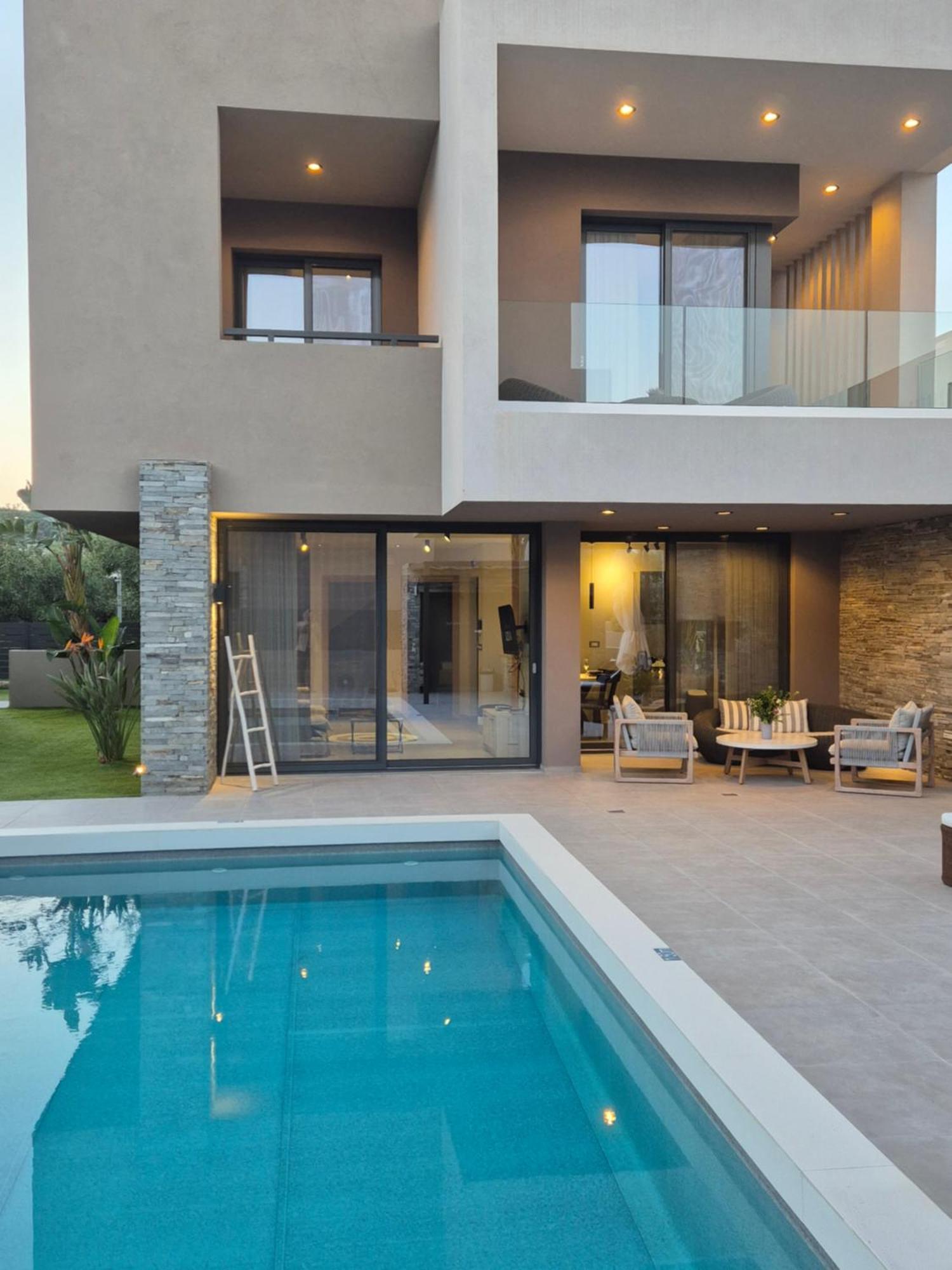 Aguacate Glafki With Heated Private Swimming Pool Villa Tsiliví Eksteriør bilde