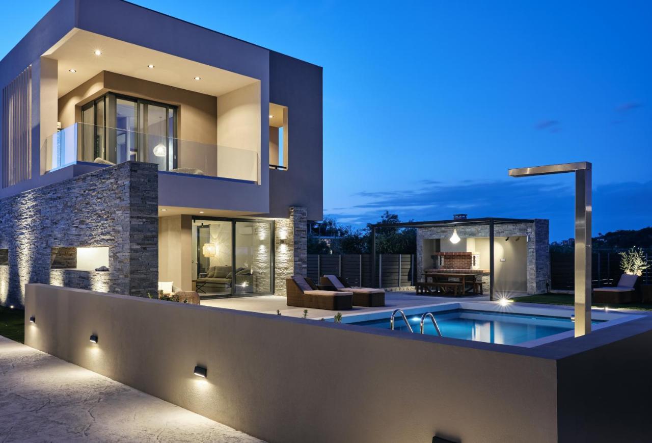 Aguacate Glafki With Heated Private Swimming Pool Villa Tsiliví Eksteriør bilde